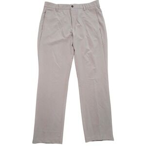Adidas Men's Golf Pants Gray Size 34x30 Performance Stretch Flat Front‎